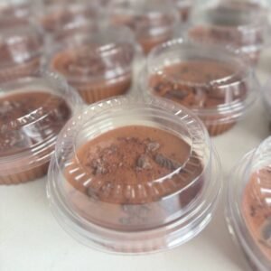 Mousse de chocolate sem leite e sem ovos