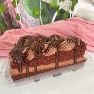 Bolo fatia de chocolate saudável